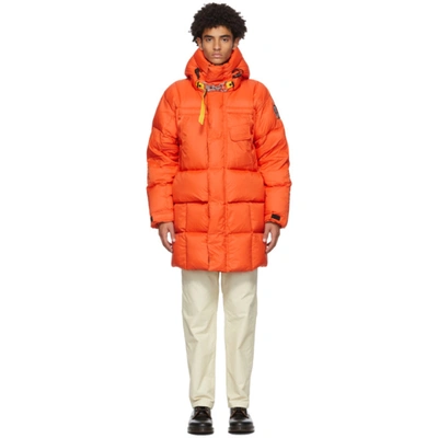 Shop Parajumpers Orange Down Bold Parka In 729 Carrot