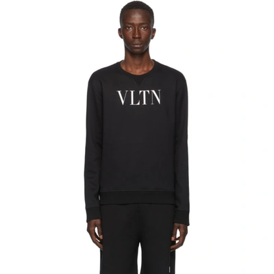 Valentino Vltn Crewneck Sweatshirt In Blue | ModeSens