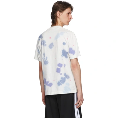 Shop Palm Angels White Tie-dye New Basic T-shirt In Tie Dye Whi