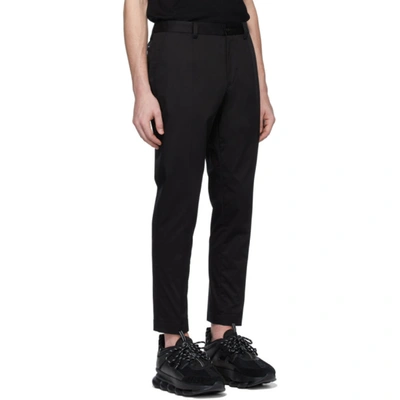 Shop Dolce & Gabbana Black Gabardine Dna Trousers In N0000 Nero