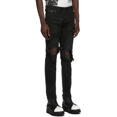 Shop Takahiromiyashita The Soloist Black Grunge Jeans