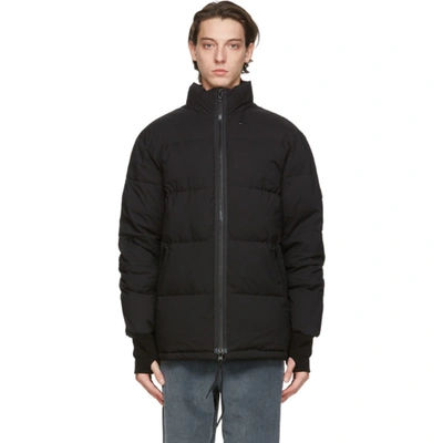 Shop Kenzo Black Down Puffer Jacket In 99 Black