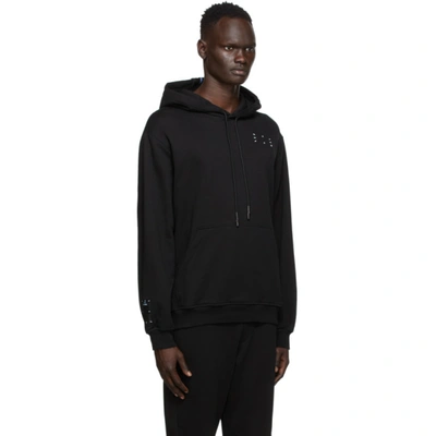 Shop Mcq By Alexander Mcqueen Mcq Black Core Relaxed Hoodie In 1000 Black