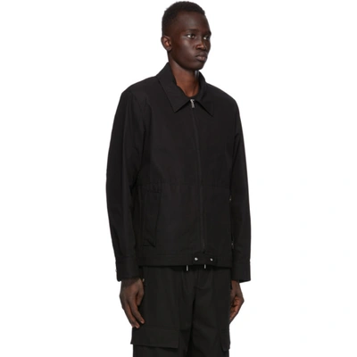 Shop Helmut Lang Black Twill Jacket