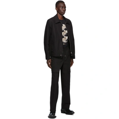 Shop Helmut Lang Black Twill Jacket