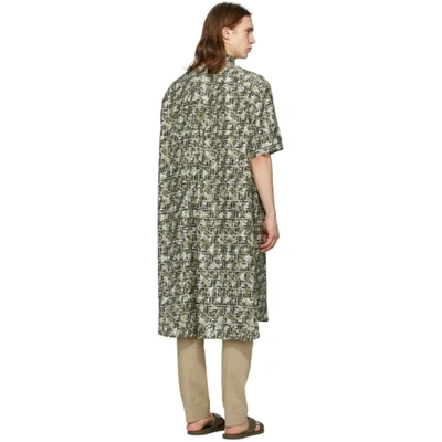 Shop Fendi Green Ff Camo Kaftan In F0kuk Green