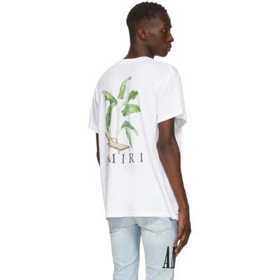 Shop Amiri White Banana Tree T-shirt