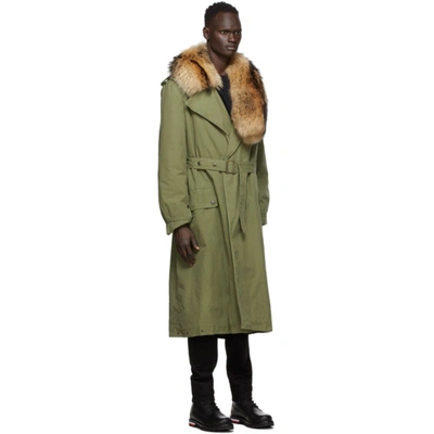 Shop Mr & Mrs Italy Mr And Mrs Italy Khaki Nick Wooster Edition Trench Coat In Army
