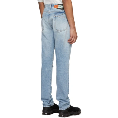 Shop Heron Preston Blue Sami Miro Vintage Edition 5 Pocket Jeans In 7301 Vintag