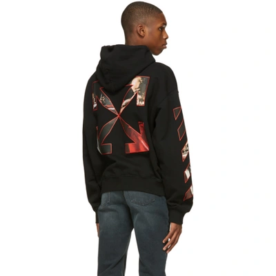 Shop Off-white Black Caravaggio Hoodie In Black Red