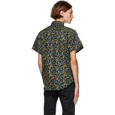 Shop Naked And Famous Black Floral Shirt