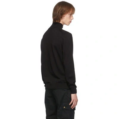 Shop Belstaff Black Bay Half-zip Sweatshirt In 90000 Black