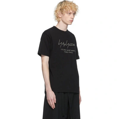 Shop Yohji Yamamoto Black New Era Edition Address T-shirt