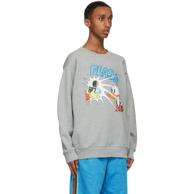 Shop Gucci Grey Disney Edition Donald Duck Sweatshirt In 1230 Grey M