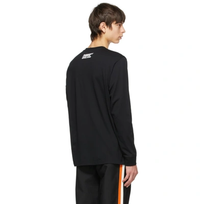 Shop Burberry Black Axton Long Sleeve T-shirt