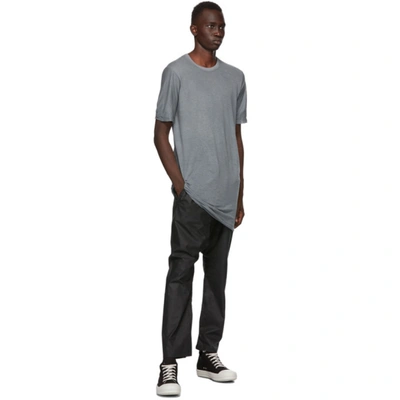 Shop Boris Bidjan Saberi Grey Object-dyed T-shirt In Synth Grey