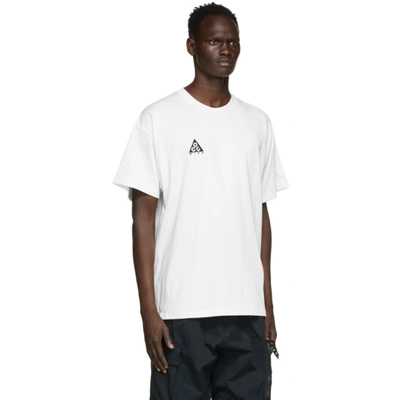 Shop Nike White Logo T-shirt In 122 Summit