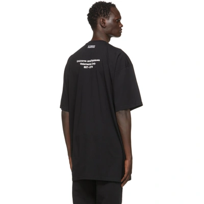 Shop Vetements Black Unicorn Magic T-shirt In Black 14619867