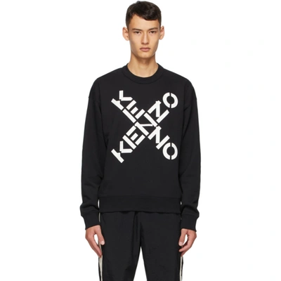 Shop Kenzo Black Sport Sweater In 99 Black