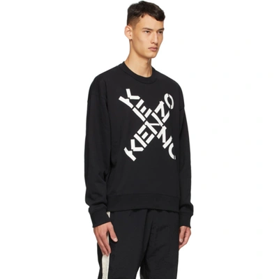 Shop Kenzo Black Sport Sweater In 99 Black