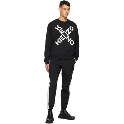 Shop Kenzo Black Sport Sweater In 99 Black