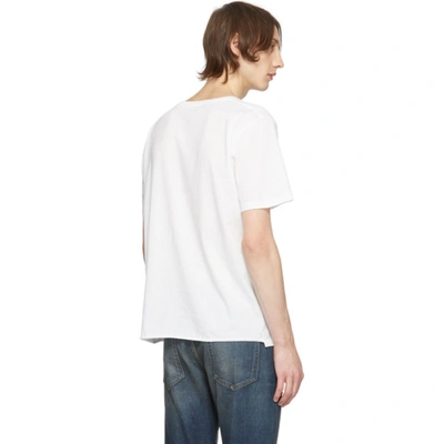 Shop Saint Laurent White Palm T-shirt In 9744 Natrln