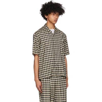 Shop Sasquatchfabrix Black Block Check Shirt In 01 Blk