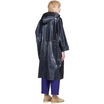 Shop Toogood Black 'the Ploughman' Coat In Ink