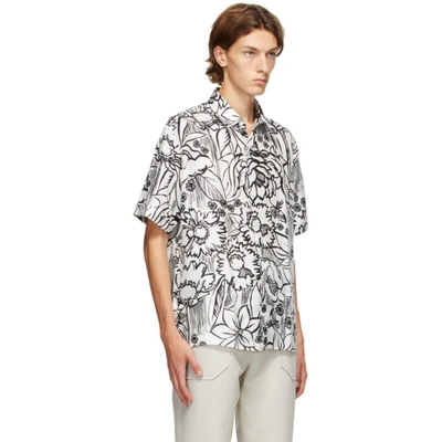 Shop Fendi White Joshua Vides Edition Silk Short Sleeve Shirt In F0au4 Pink