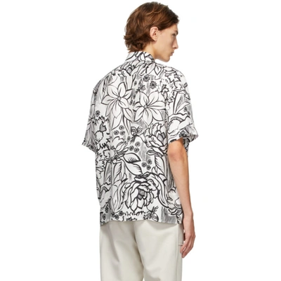 Shop Fendi White Joshua Vides Edition Silk Short Sleeve Shirt In F0au4 Pink