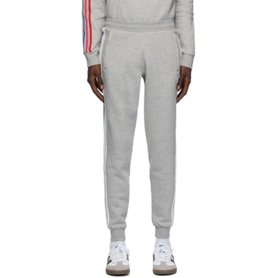 Shop Adidas Originals Grey 3-stripes Lounge Pants In Hedhetgry