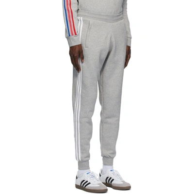 Shop Adidas Originals Grey 3-stripes Lounge Pants In Hedhetgry