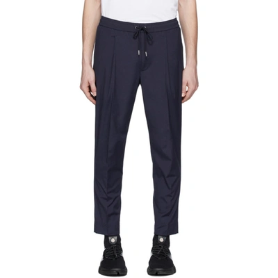 Shop Moncler Navy Sport Trousers In 779 Navy