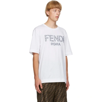 FENDI 白色“ROMA” T 恤