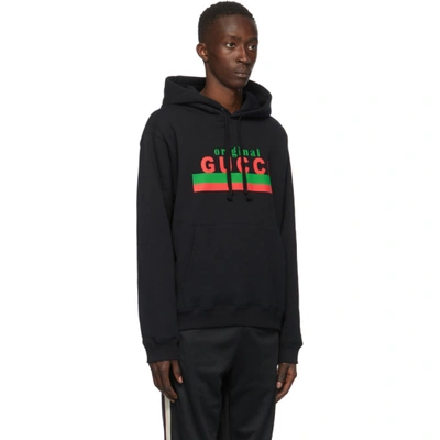 Shop Gucci Black 'original ' Hoodie In 1082 Blkmul