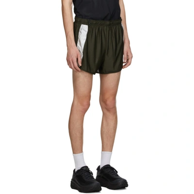 Shop Satisfy Khaki Short Distance 2.5 Inches Shorts In Olive