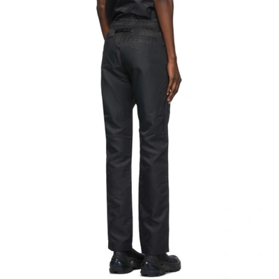Shop Alyx 1017  9sm Black Suit Trousers In Blk0001 Bla