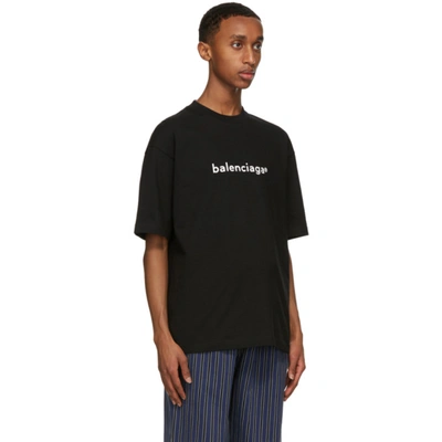 BALENCIAGA 黑色 NEW COPYRIGHT LARGE FIT T 恤