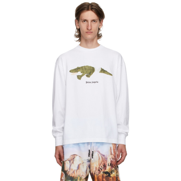 palm angels crocodile shirt