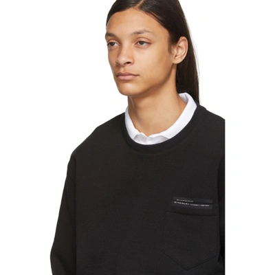 Shop Givenchy Black Logo Sweatshirt In 001 Black
