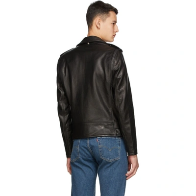 Shop Schott Black Leather Biker Jacket