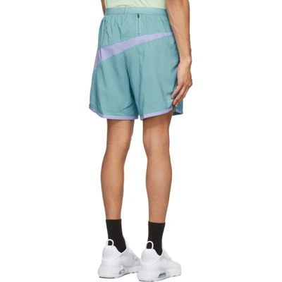 Shop Nike Blue Flex Stride Wild Run Shorts In 424 Cerulea