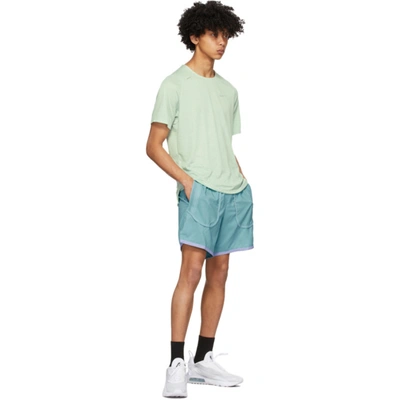 Shop Nike Blue Flex Stride Wild Run Shorts In 424 Cerulea