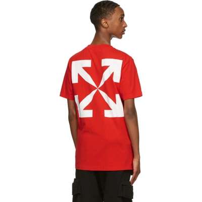 Shop Off-white Red Monalisa T-shirt In Fiery Red Whi
