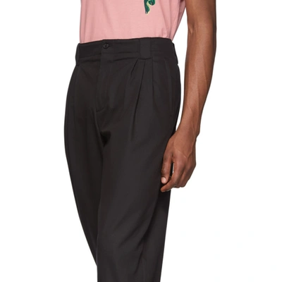 Shop Dolce & Gabbana Black Pleated Trousers In N0000 Nero