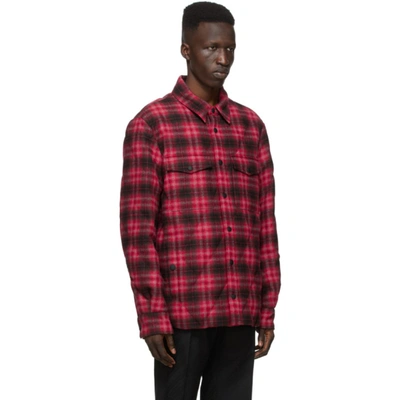 Shop Moncler Red Down Briere Jacket In 445 Redblue