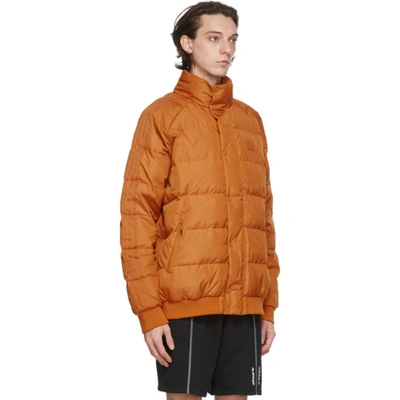 Shop Adidas Originals Orange Jonah Hill Edition Down Puffer Jacket In Copper