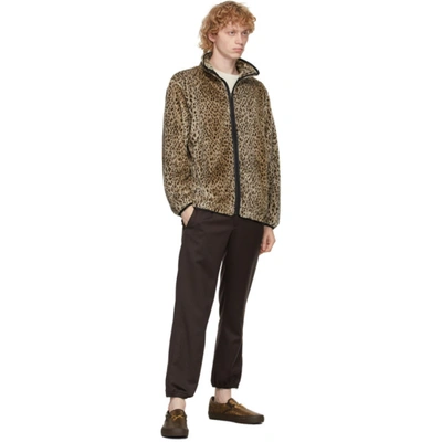 Grosgrain-trimmed Leopard-print Faux Fur Jacket