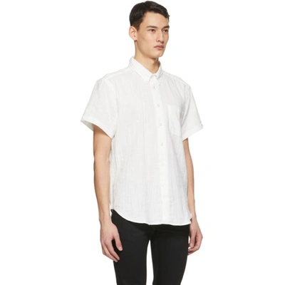 Shop Naked And Famous White Easy Short Sleeve Shirt