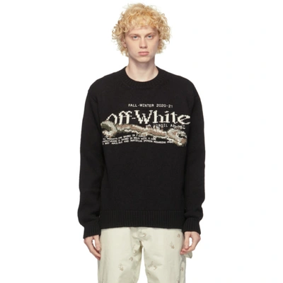 Shop Off-white Black Pascal Tool Sweater In 1001 Blkwhi